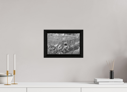 30 x 20 cm, BW Ebenholzrahmen schwarz Sils 5