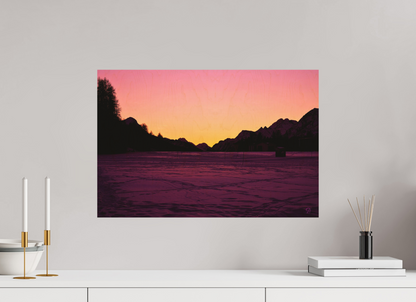 60 x 40 cm, Druck auf Holz Sils 12