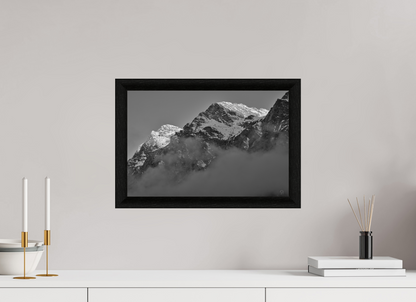 45 x 30 cm, BW Ebenholzrahmen schwarz Sils 25