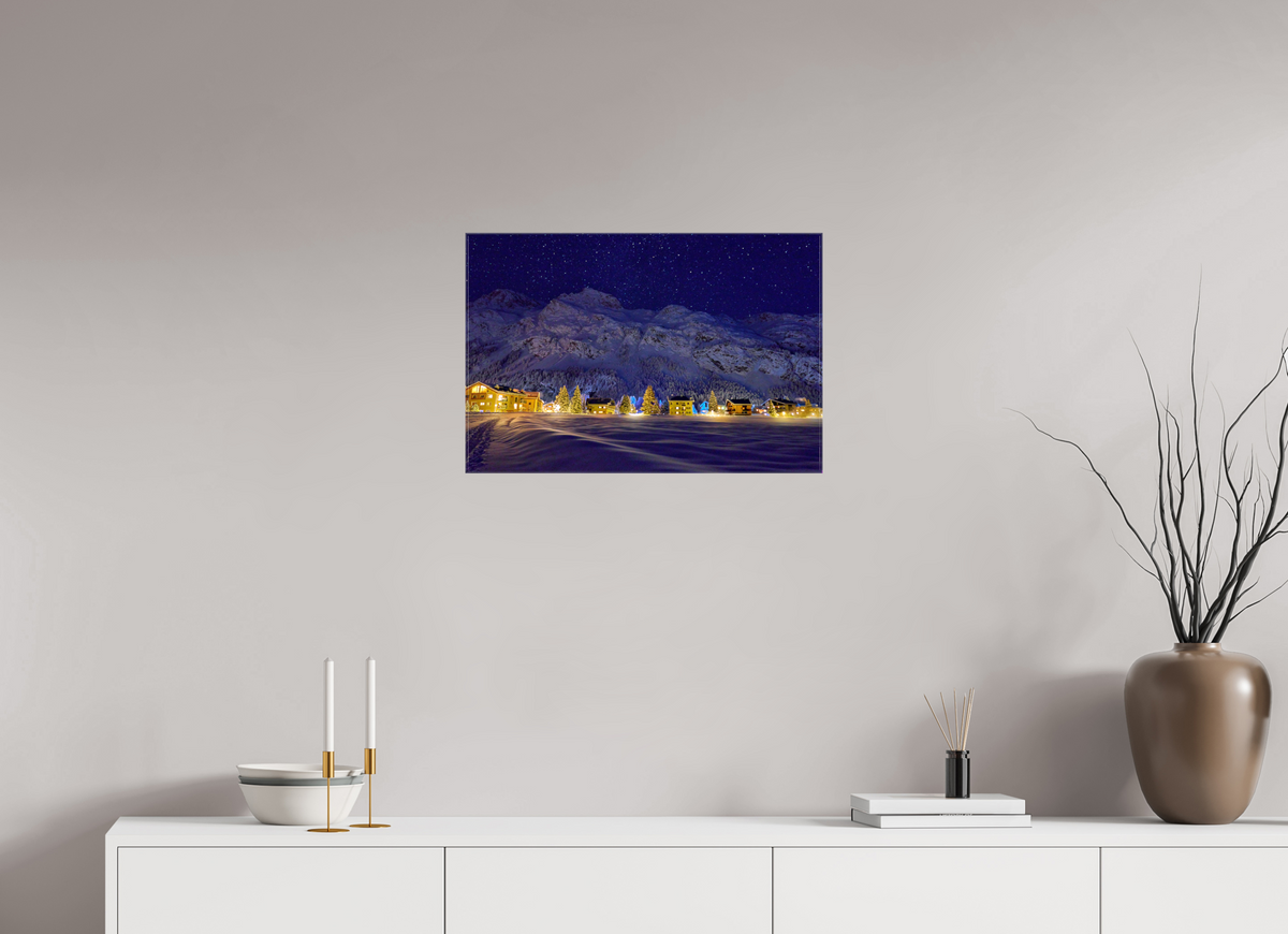 60 x 40 cm, Fotoleinwand glänzend ohne Rahmen Sils 27