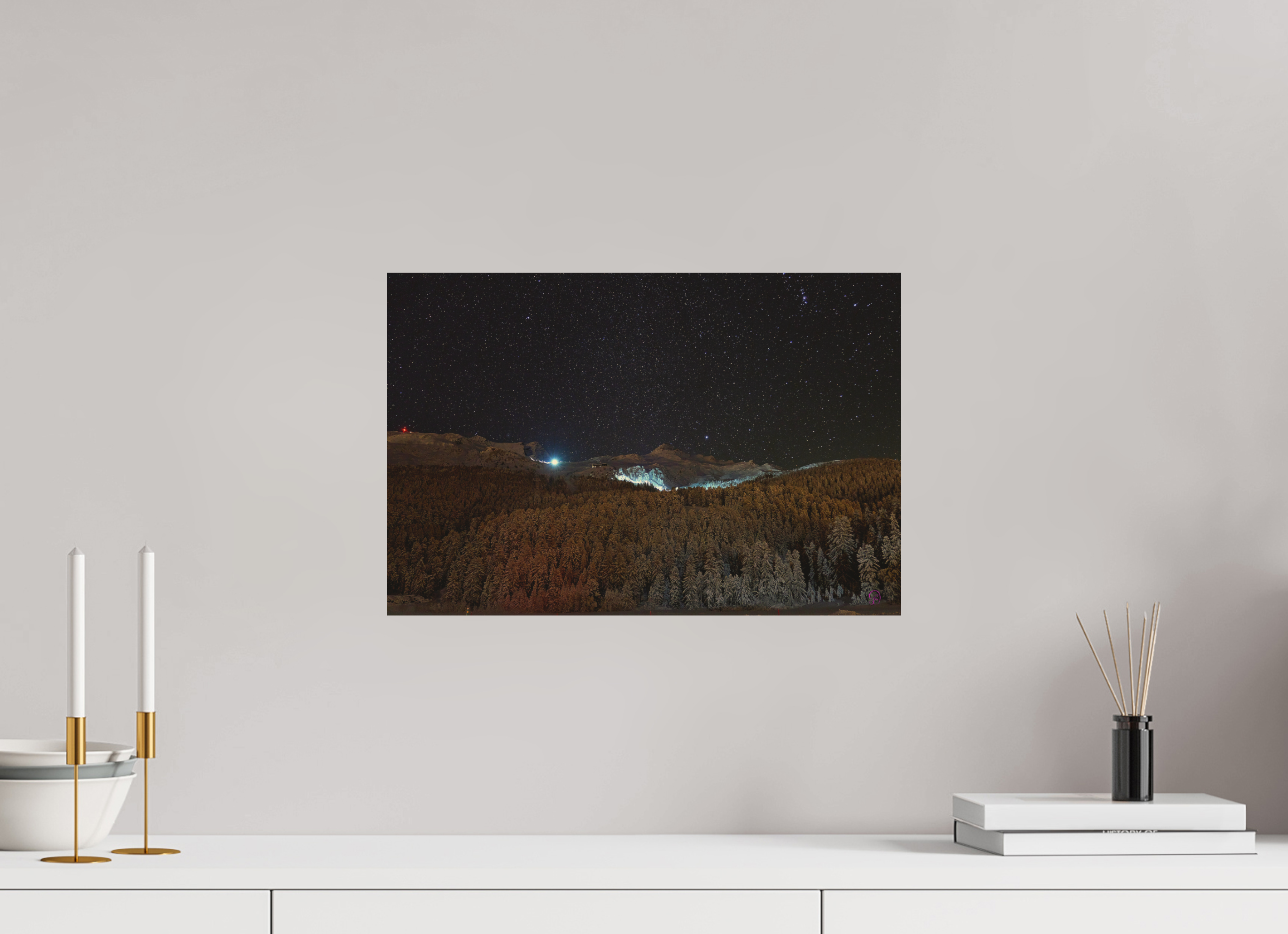 45 x 30 cm, Druck auf Holz Sils 26