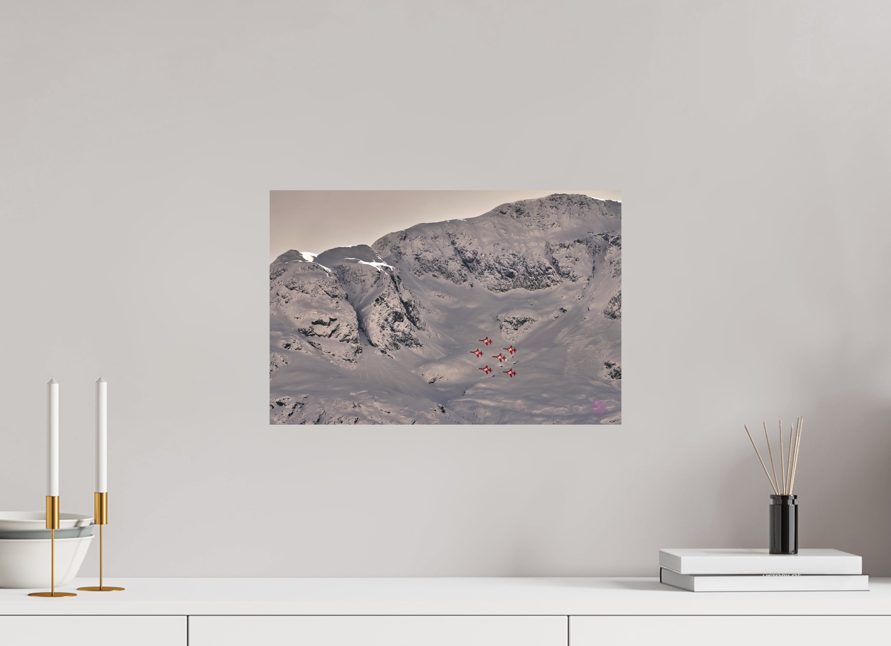 45 x 30 cm, Photo Print On Fuji Crystal DP II Patrouille Suisse 7