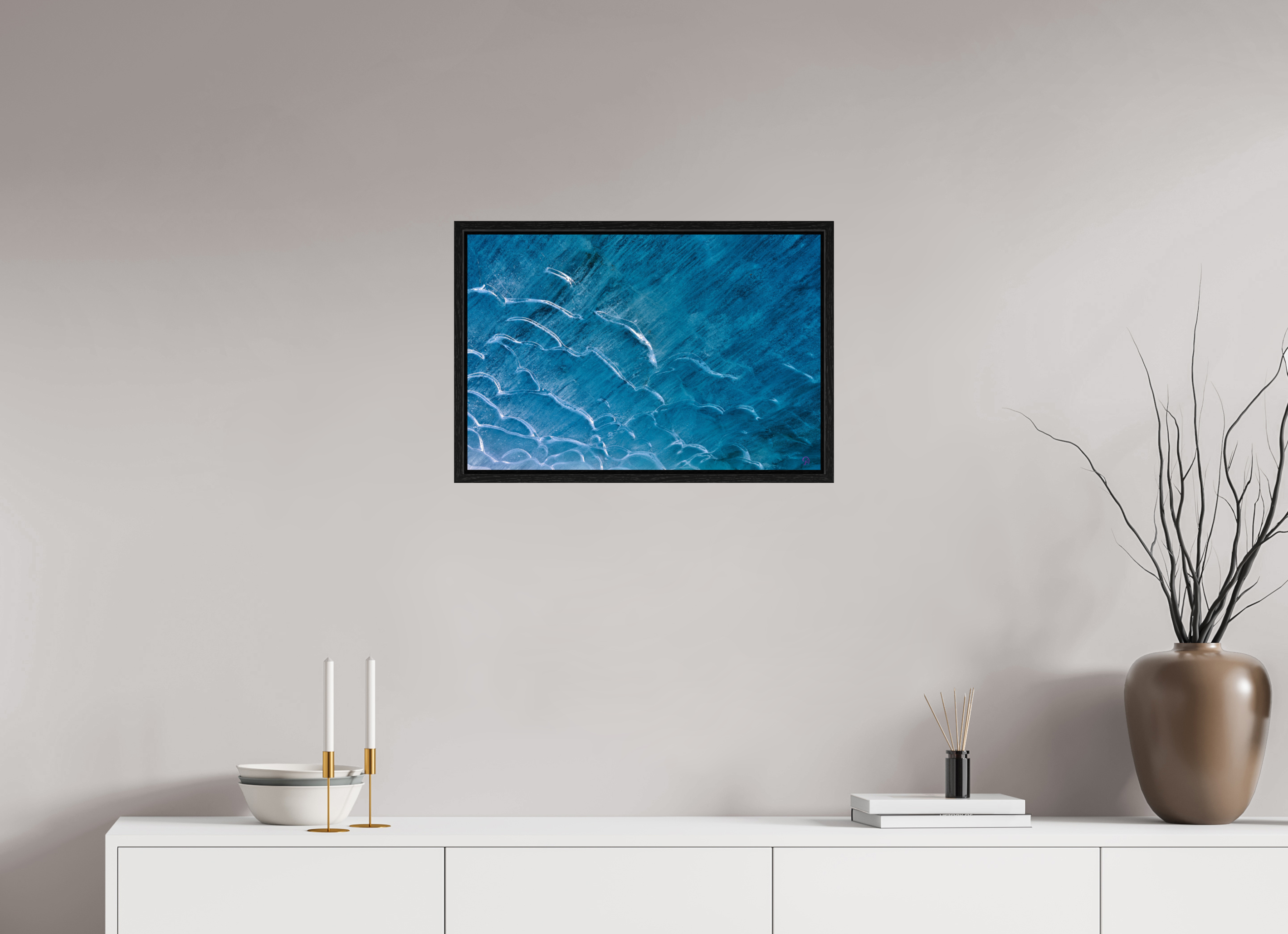 60 x 40 cm, Floater Frame Morteratsch 2