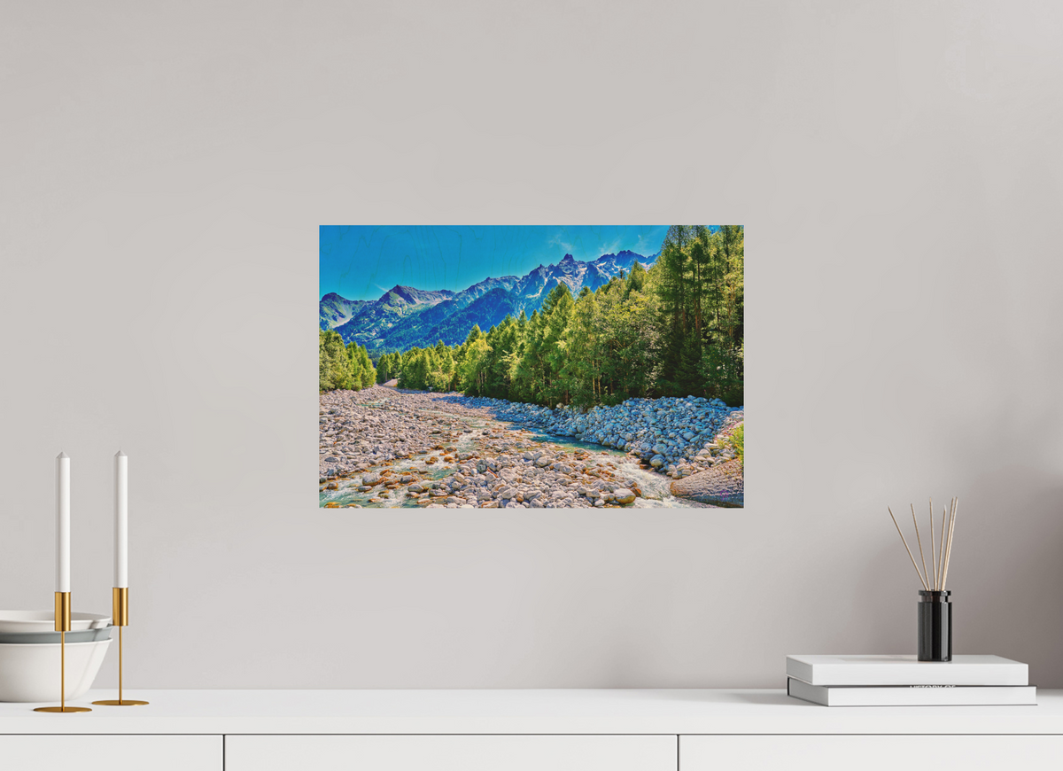 45 x 30 cm, Druck auf Holz Val Bregaglia 1