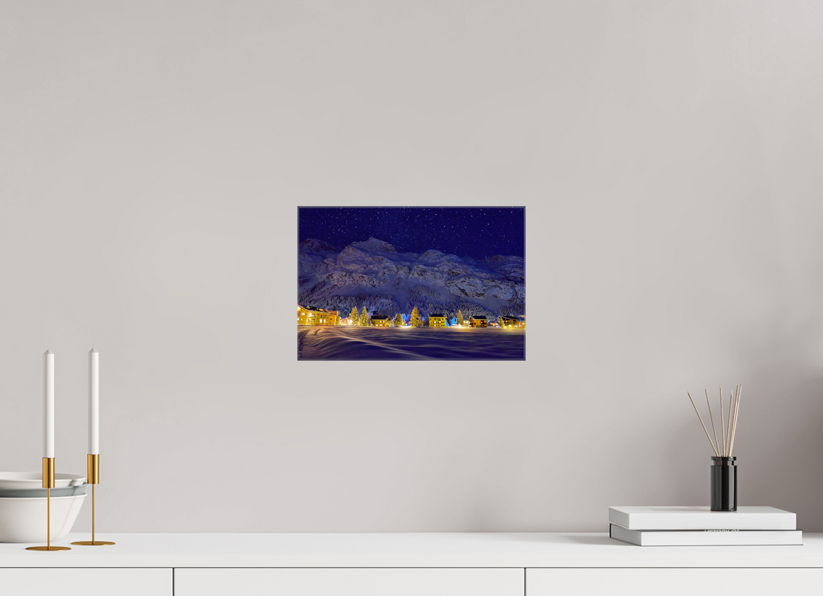 30 x 20 cm, Fotoleinwand glänzend ohne Rahmen Sils 27