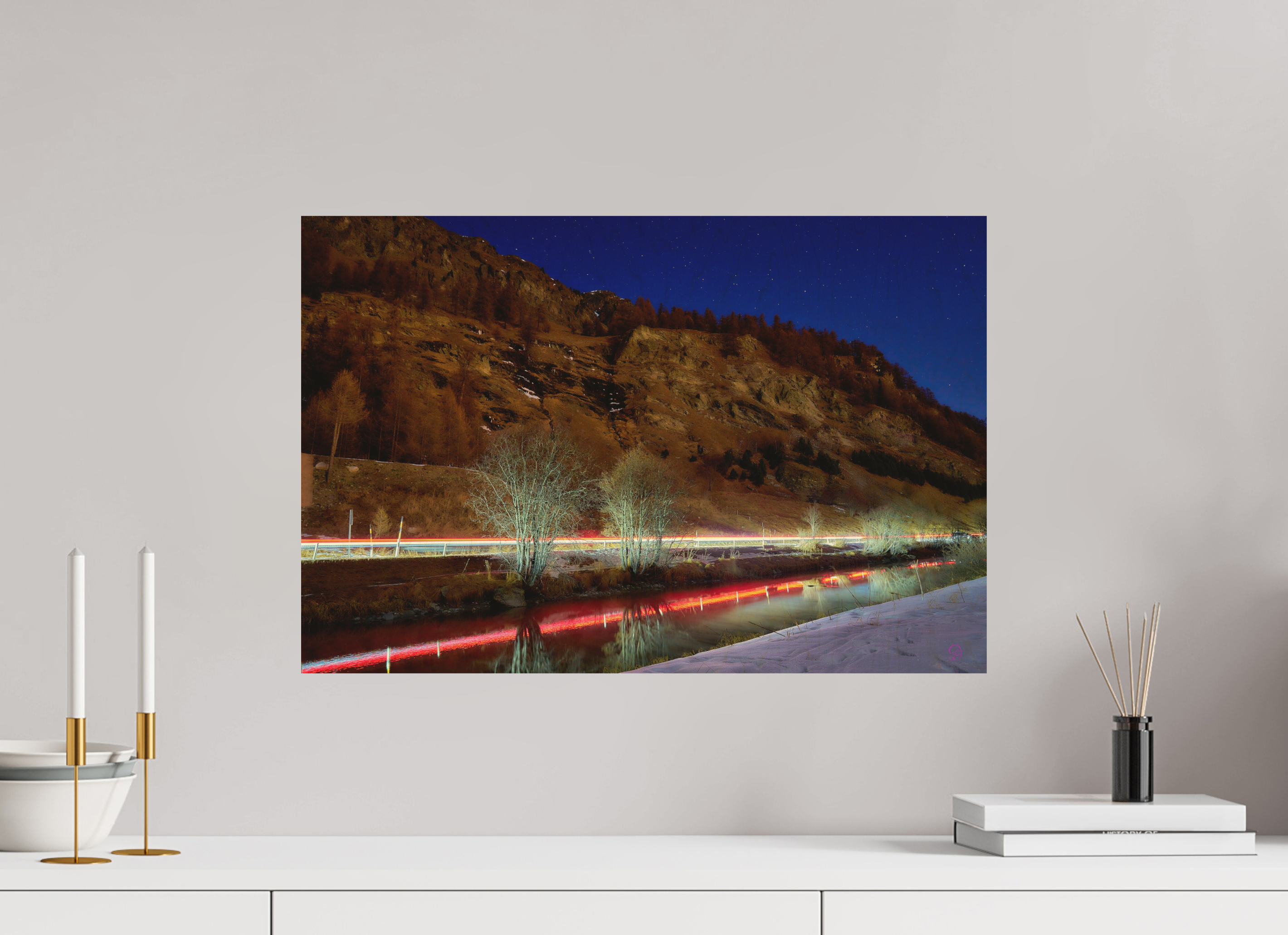 60 x 40 cm, Druck auf Holz Sils 24