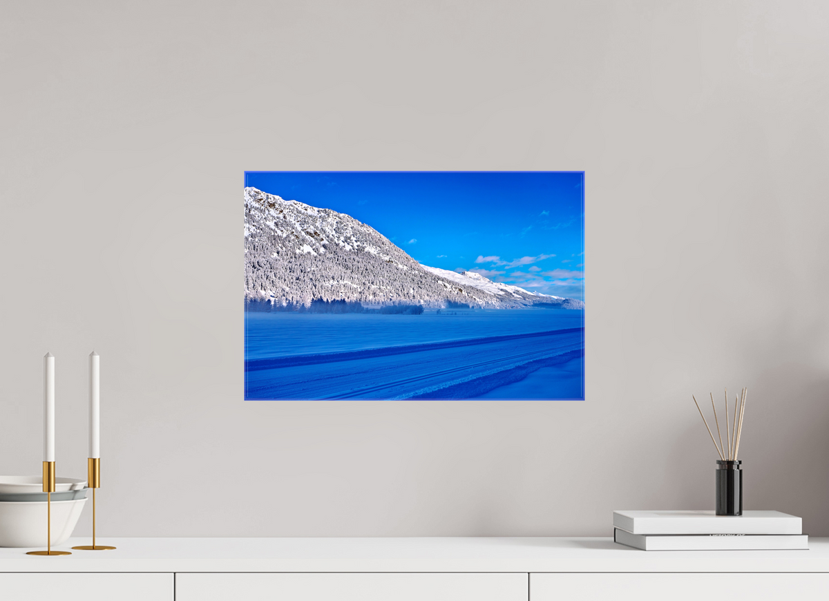 45 x 30 cm, Fotoleinwand glänzend ohne Rahmen Sils 29