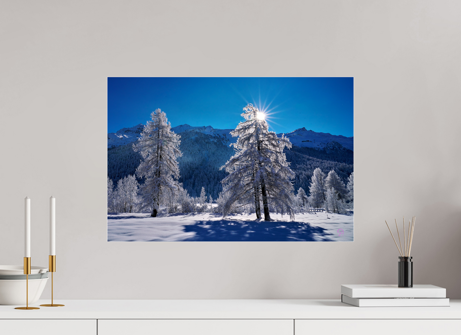 60 x 40 cm, Photo Print Under Acrylic Glass Sils 32