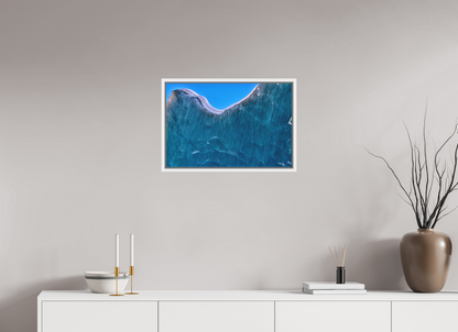 60 x 40 cm, Pigmentdruck,Acryl,Schattenrahmen weiss Morteratsch 5