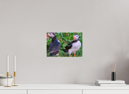 30 x 20 cm, Leinwand Textil Puffins 1