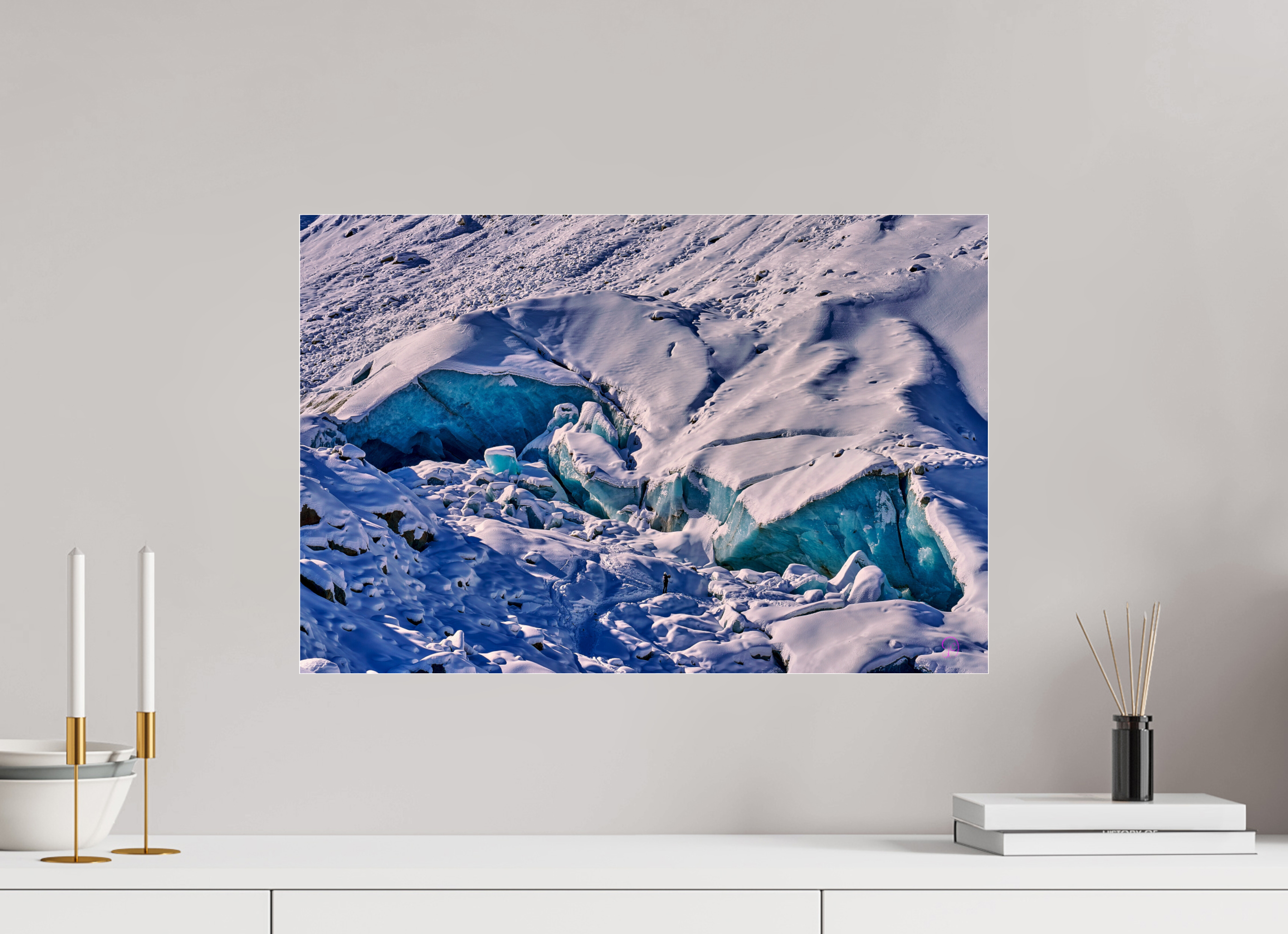 60 x 40 cm, Photo Print Under Acrylic Glass Morteratsch 1