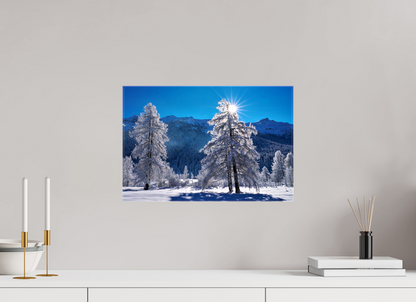 45 x 30 cm, Fotoleinwand glänzend ohne Rahmen Sils 32