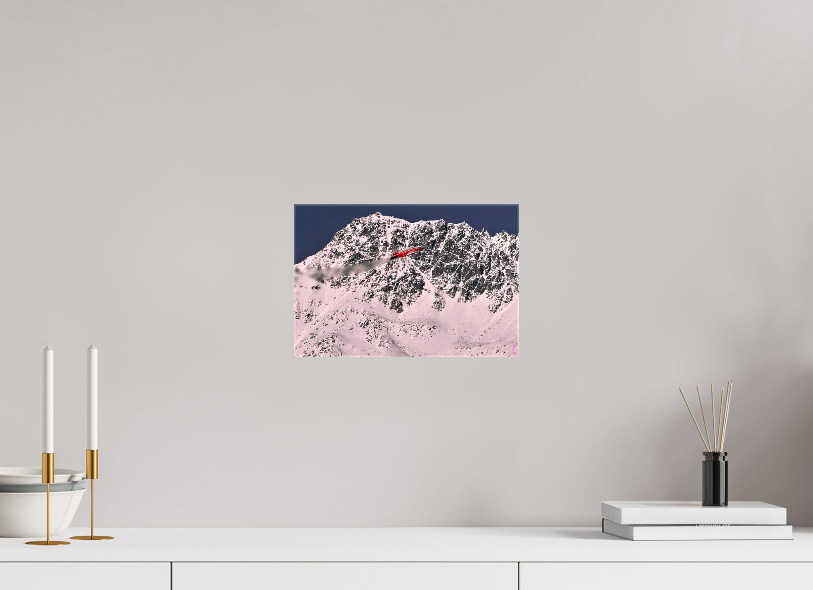 30 x 20 cm, Fotoleinwand glänzend ohne Rahmen Patrouille Suisse 9
