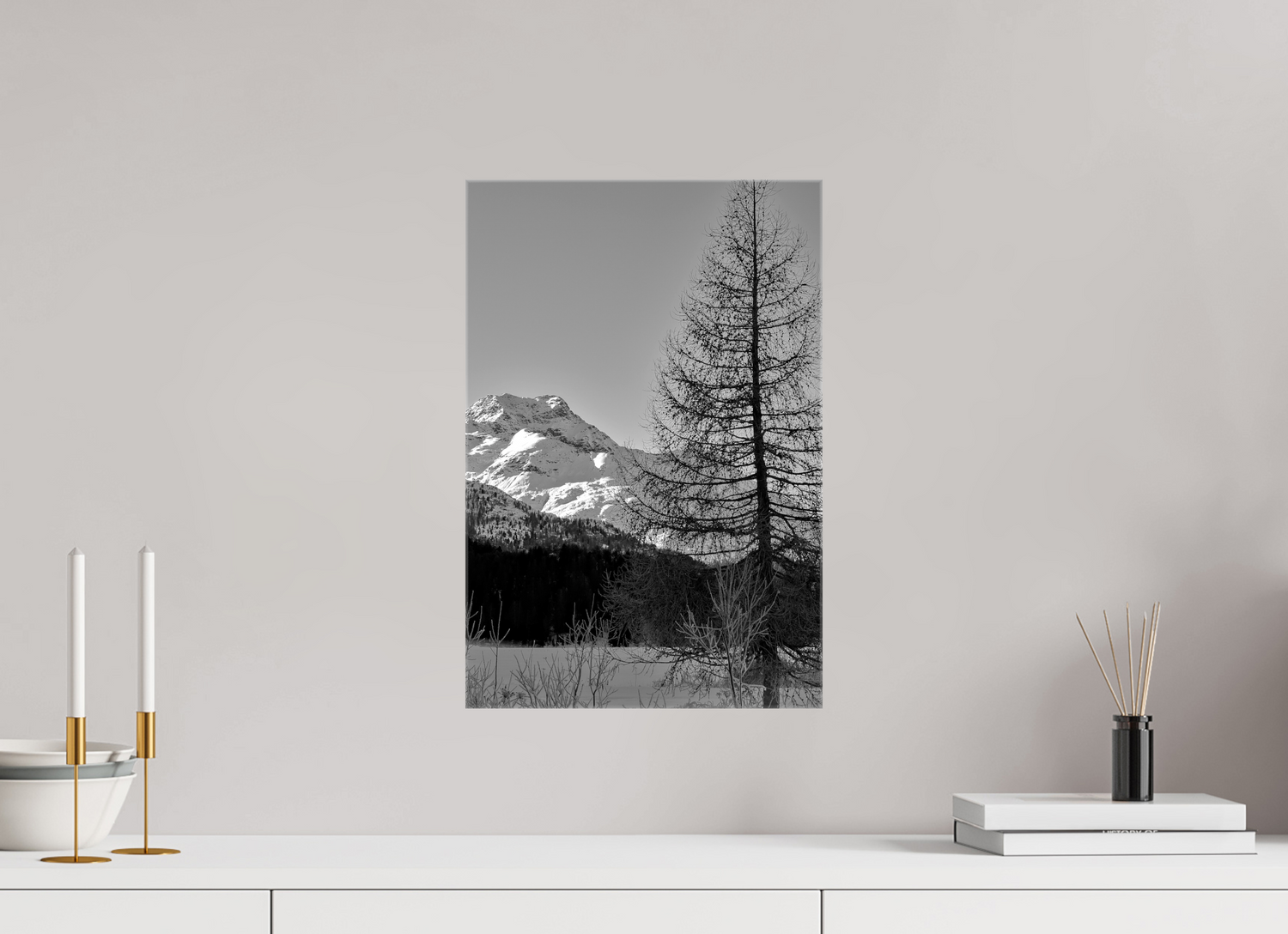 30 x 45 cm, Fotoleinwand glänzend ohne Rahmen Sils 9