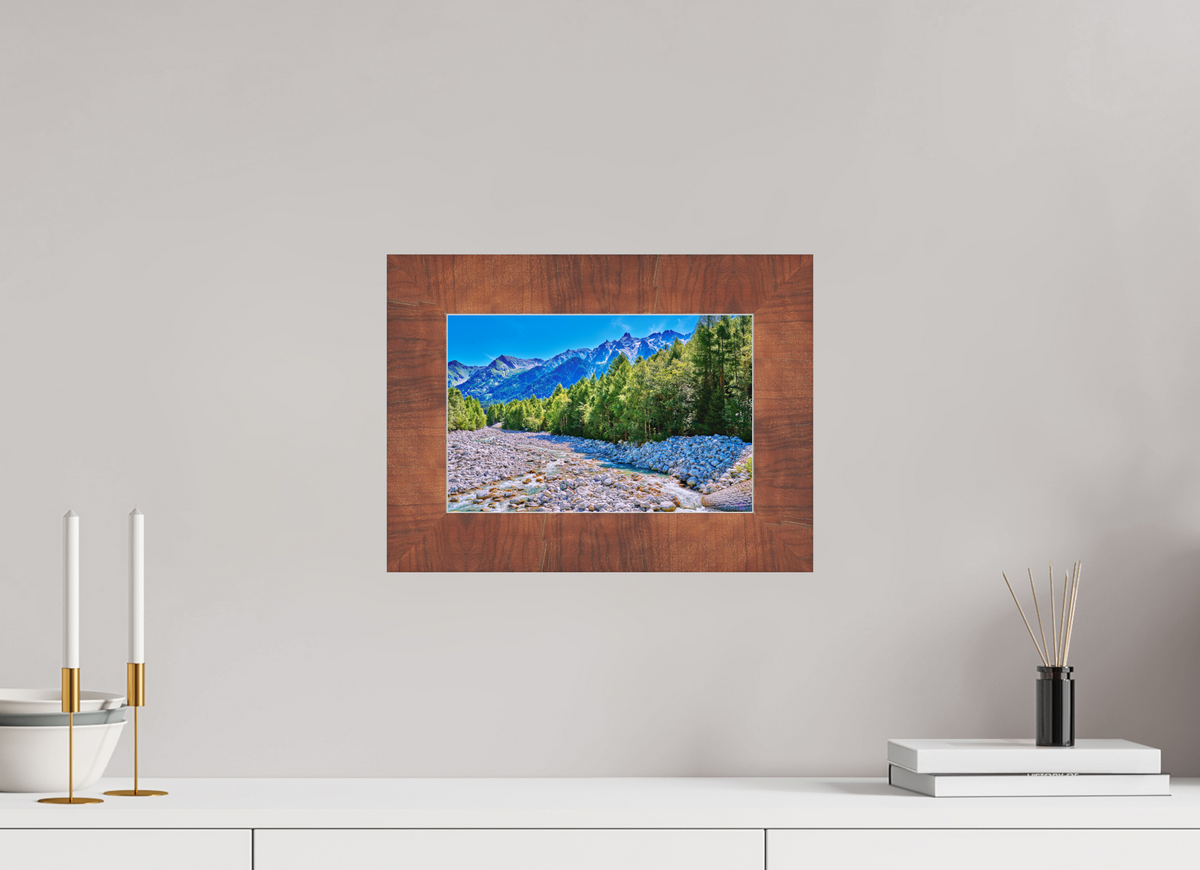 30 x 20 cm, Acryl,Holzrahmen braun Val Bregaglia 1