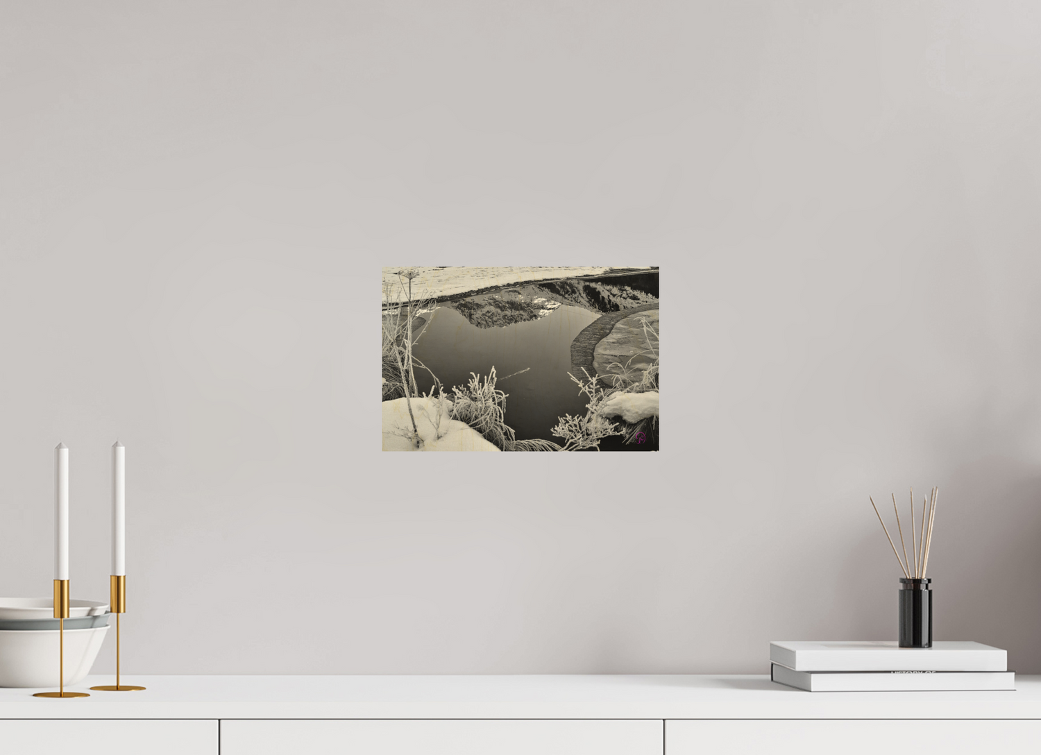 30 x 20 cm, Druck auf Holz Sils 8