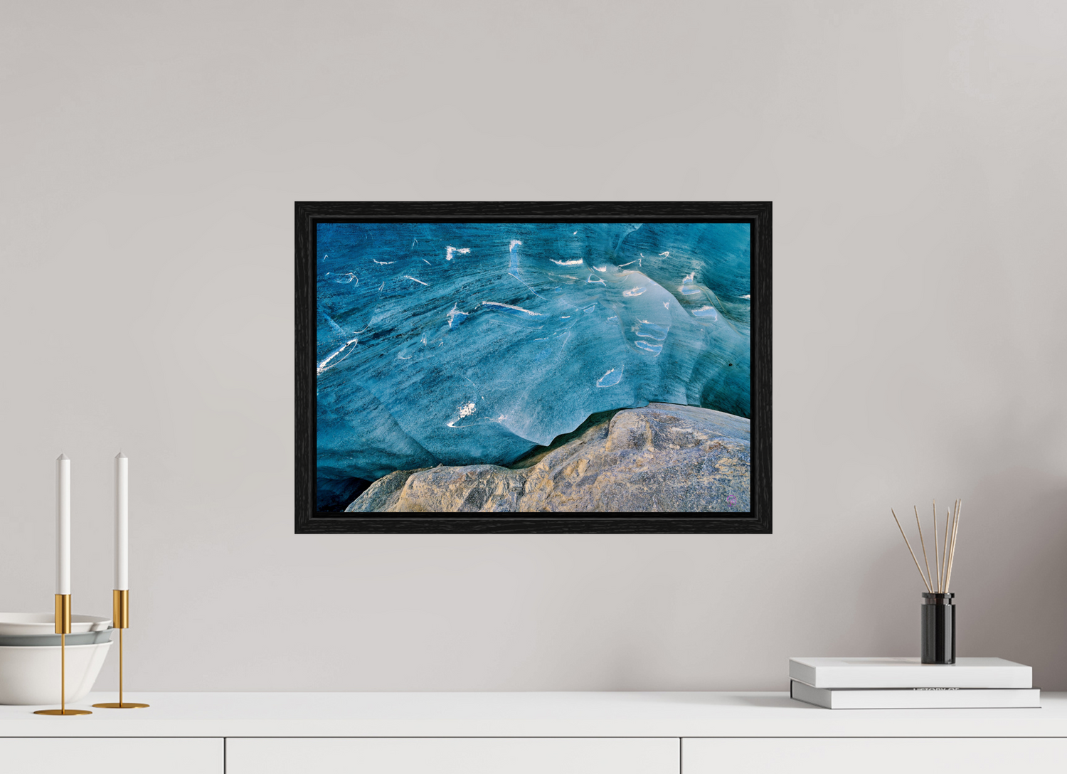 45 x 30 cm, Floater Frame Morteratsch 10