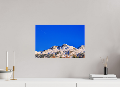 45 x 30 cm, Fotoleinwand glänzend ohne Rahmen Sils 2