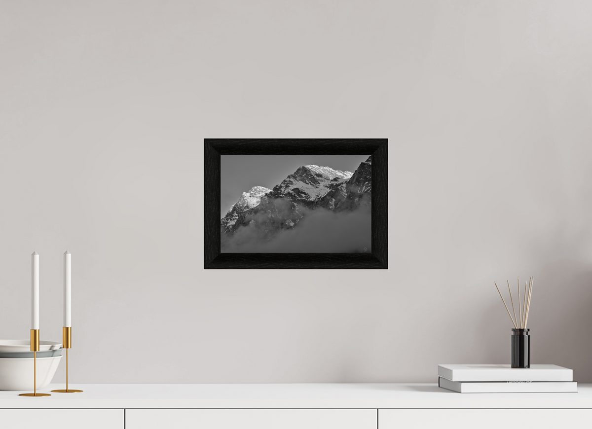 30 x 20 cm, BW Ebenholzrahmen schwarz Sils 25