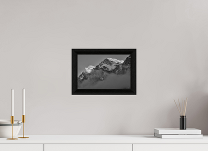 30 x 20 cm, BW Ebenholzrahmen schwarz Sils 25