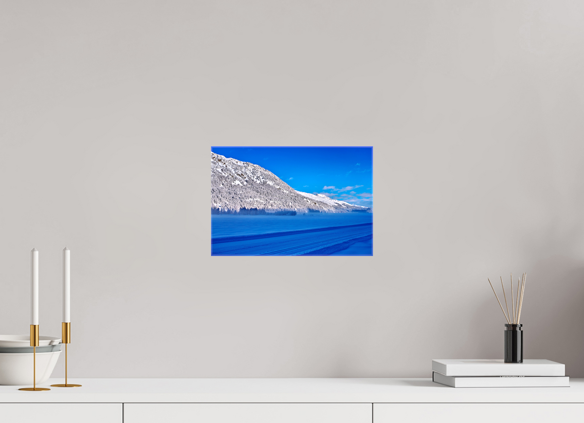 30 x 20 cm, Fotoleinwand glänzend ohne Rahmen Sils 29