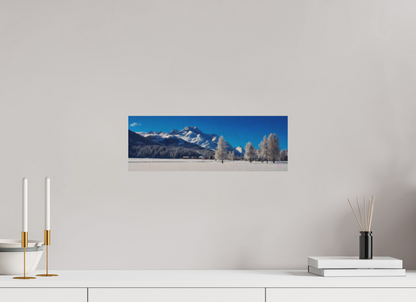43.2 x 15 cm, Druck auf Holz Sils Panorama 33