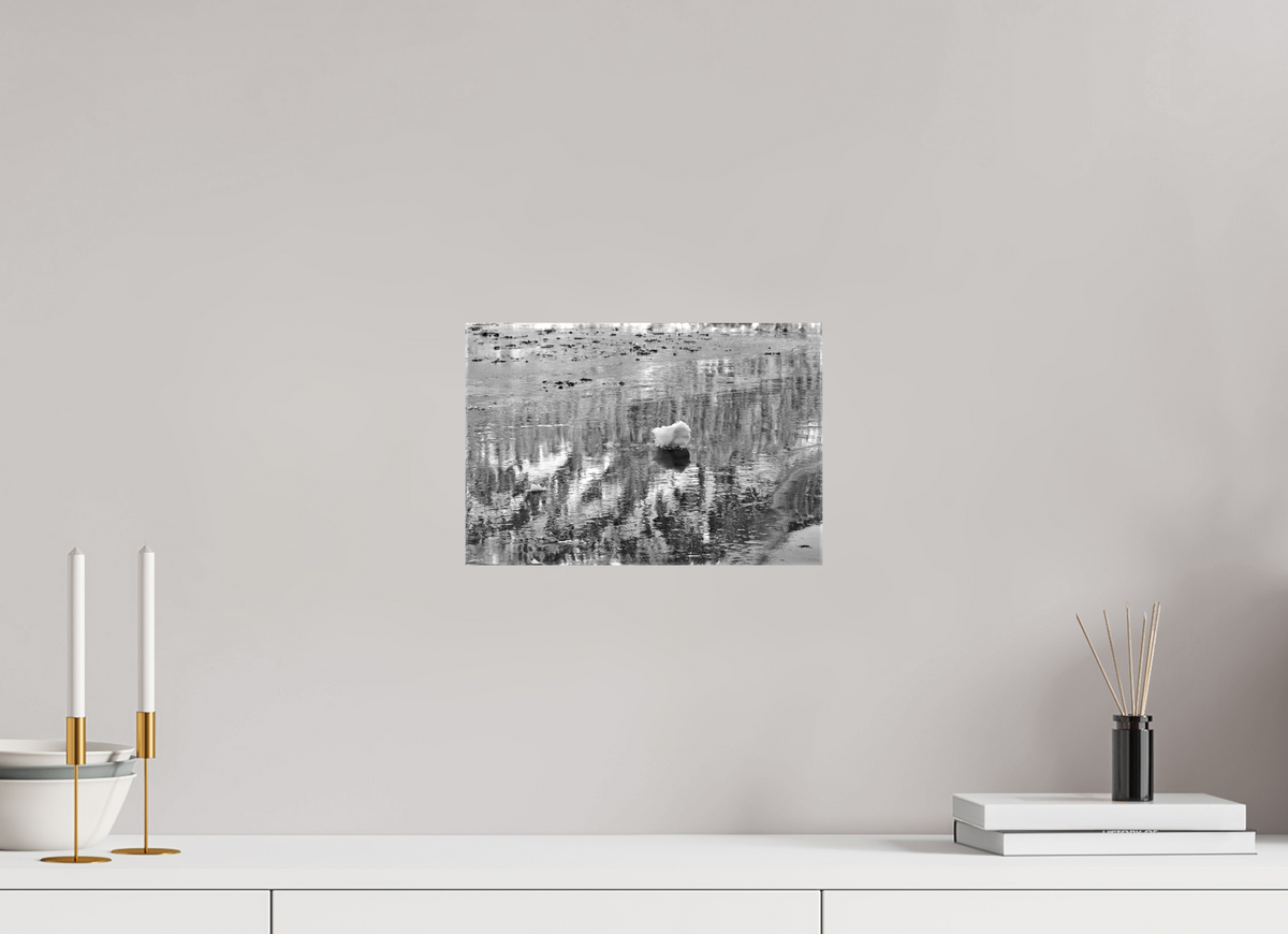 30 x 20 cm, Fotoleinwand glänzend ohne Rahmen Sils 5