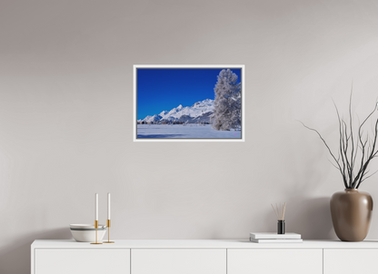 60 x 40 cm, Pigmentdruck,Acryl,Schattenrahmen weiss Sils 31
