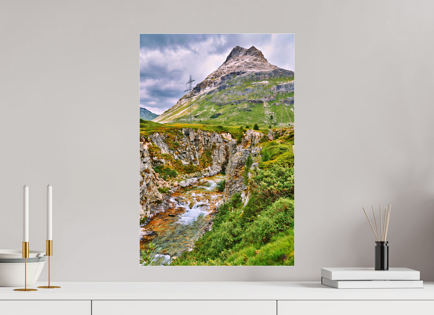 40 x 60 cm, Photo Print Under Acrylic Glass Diavolezza 10