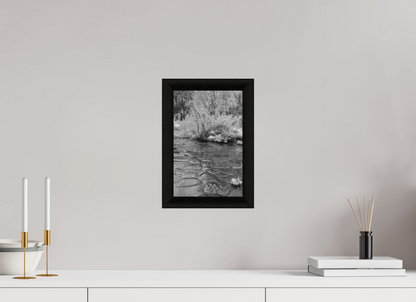 20 x 30 cm, BW Ebenholzrahmen schwarz Sils 1