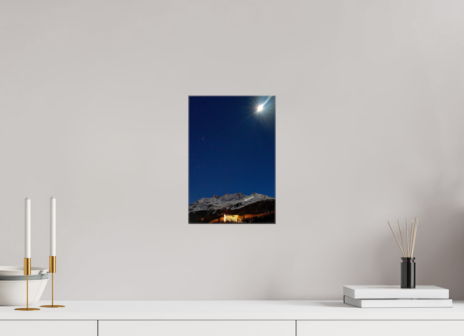 20 x 30 cm, Fotoleinwand glänzend ohne Rahmen Sils 21