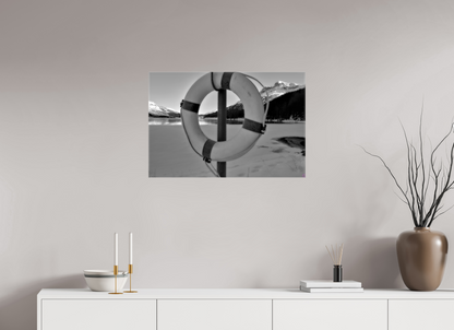 75 x 50 cm, Fotoleinwand glänzend ohne Rahmen Sils 3