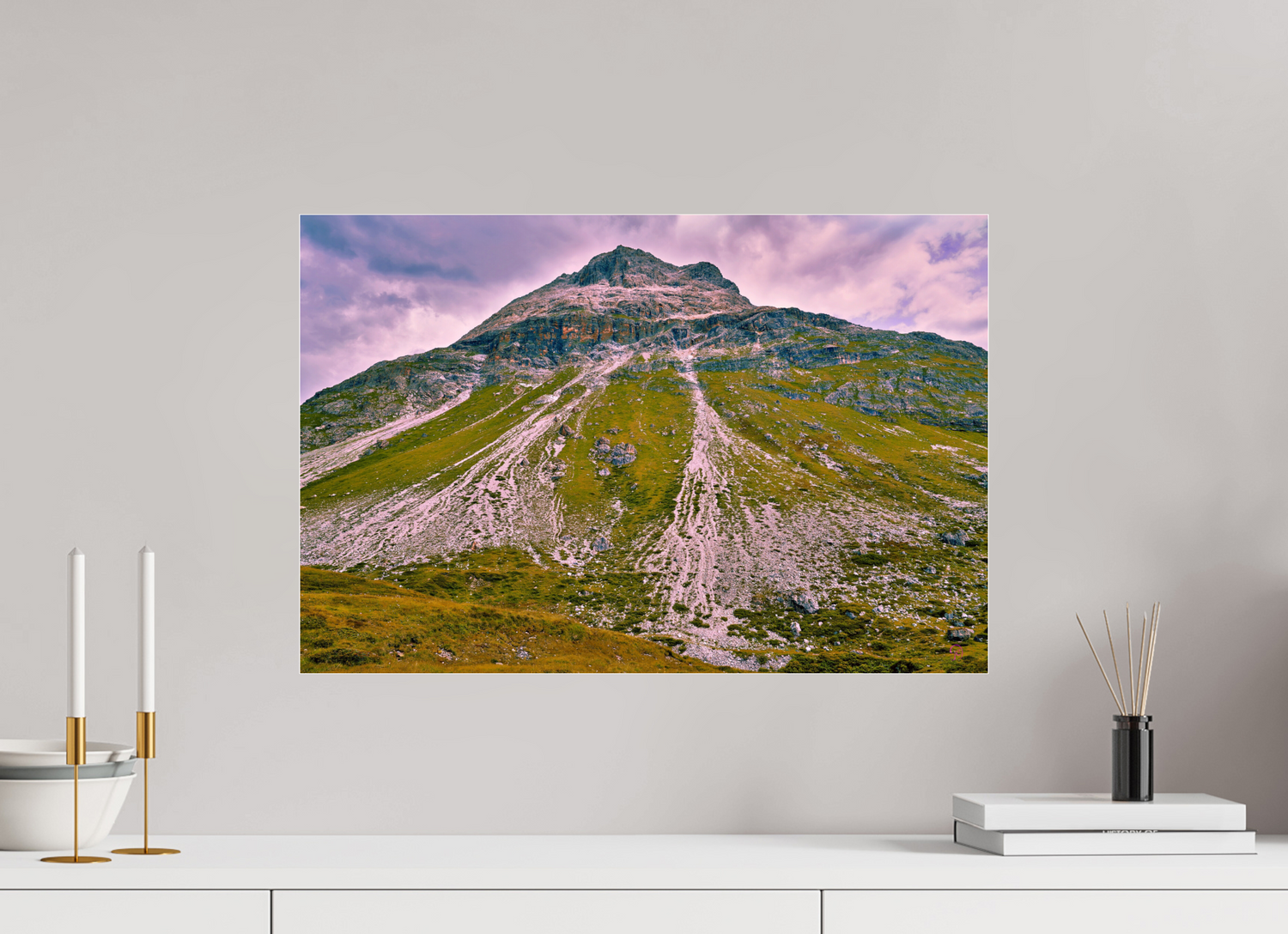 60 x 40 cm, Photo Print Under Acrylic Glass Diavolezza 1