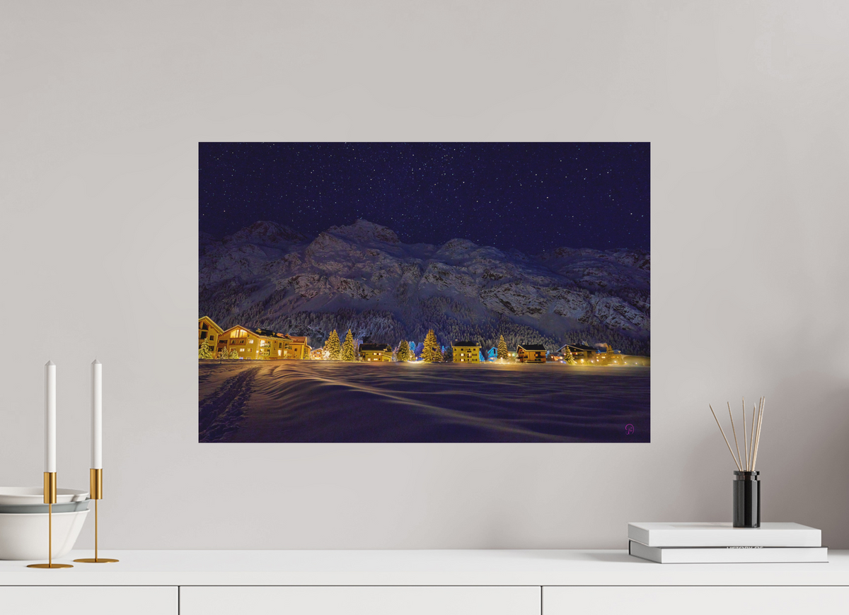 60 x 40 cm, Druck auf Holz Sils 27