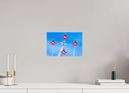 30 x 20 cm, Fotoleinwand glänzend ohne Rahmen Patrouille Suisse 3