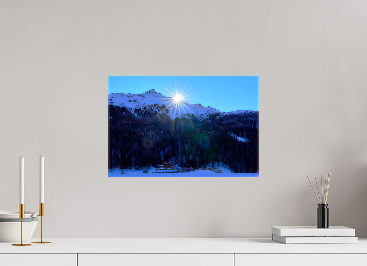 45 x 30 cm, Fotoleinwand glänzend ohne Rahmen Sils 10