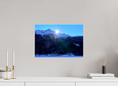 45 x 30 cm, Fotoleinwand glänzend ohne Rahmen Sils 10