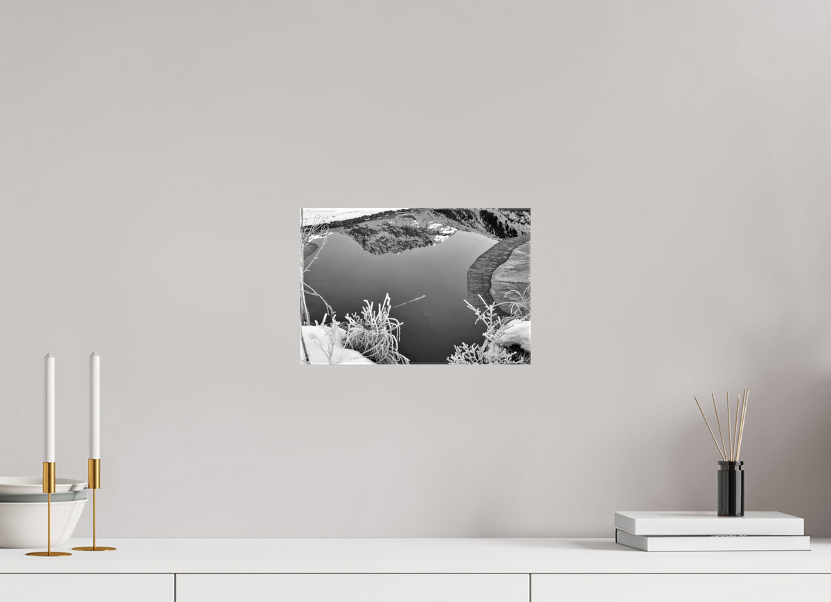 30 x 20 cm, Fotoleinwand glänzend ohne Rahmen Sils 8