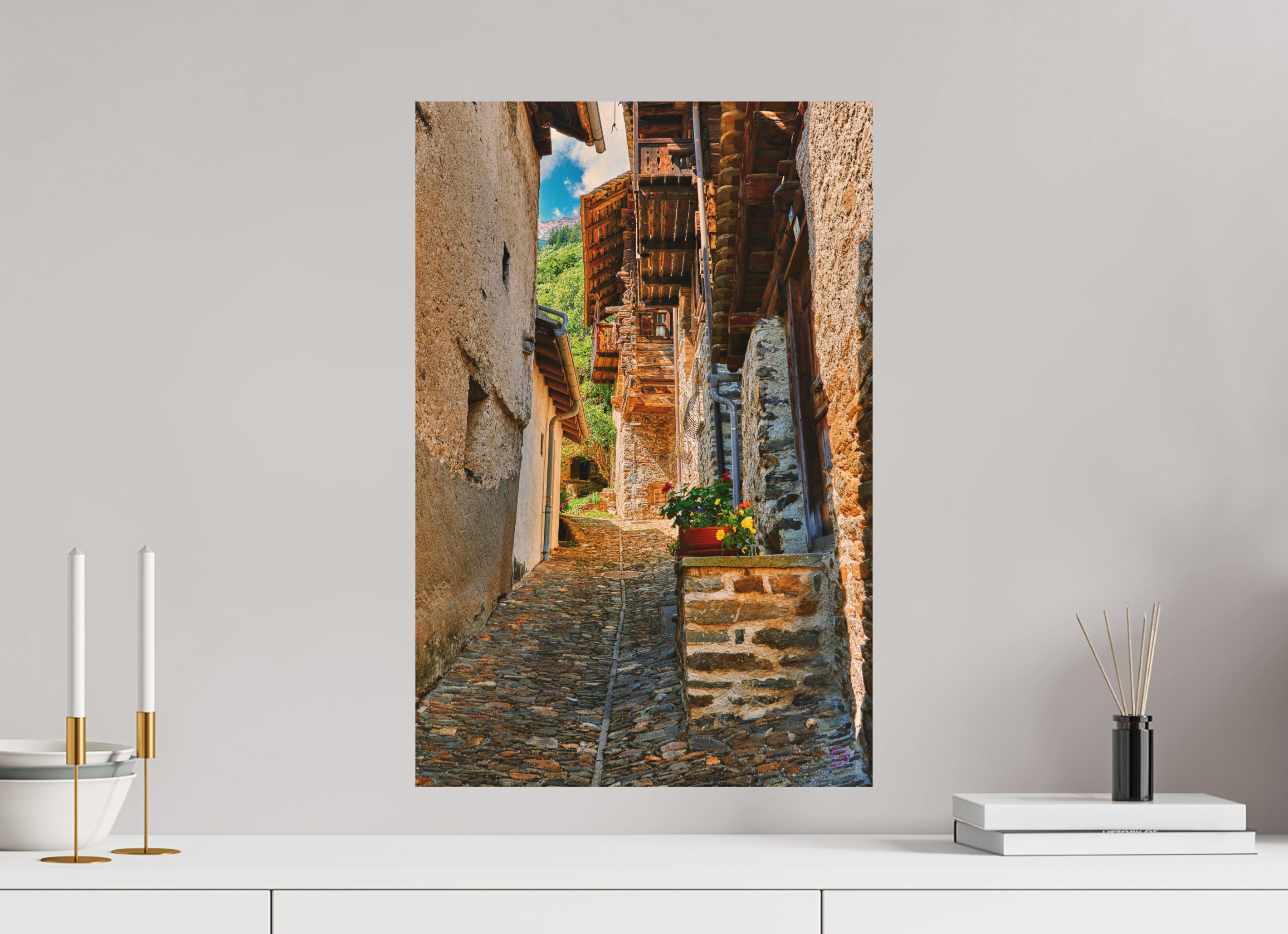 40 x 60 cm, Druck auf Holz Val Bregaglia 6