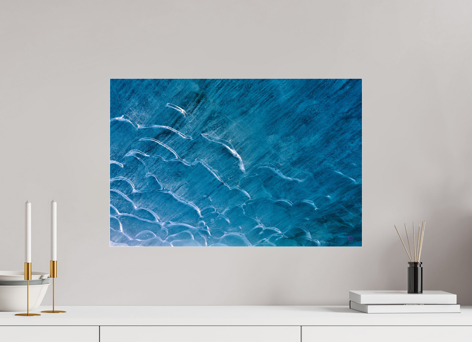 60 x 40 cm, Photo Print Under Acrylic Glass Morteratsch 2