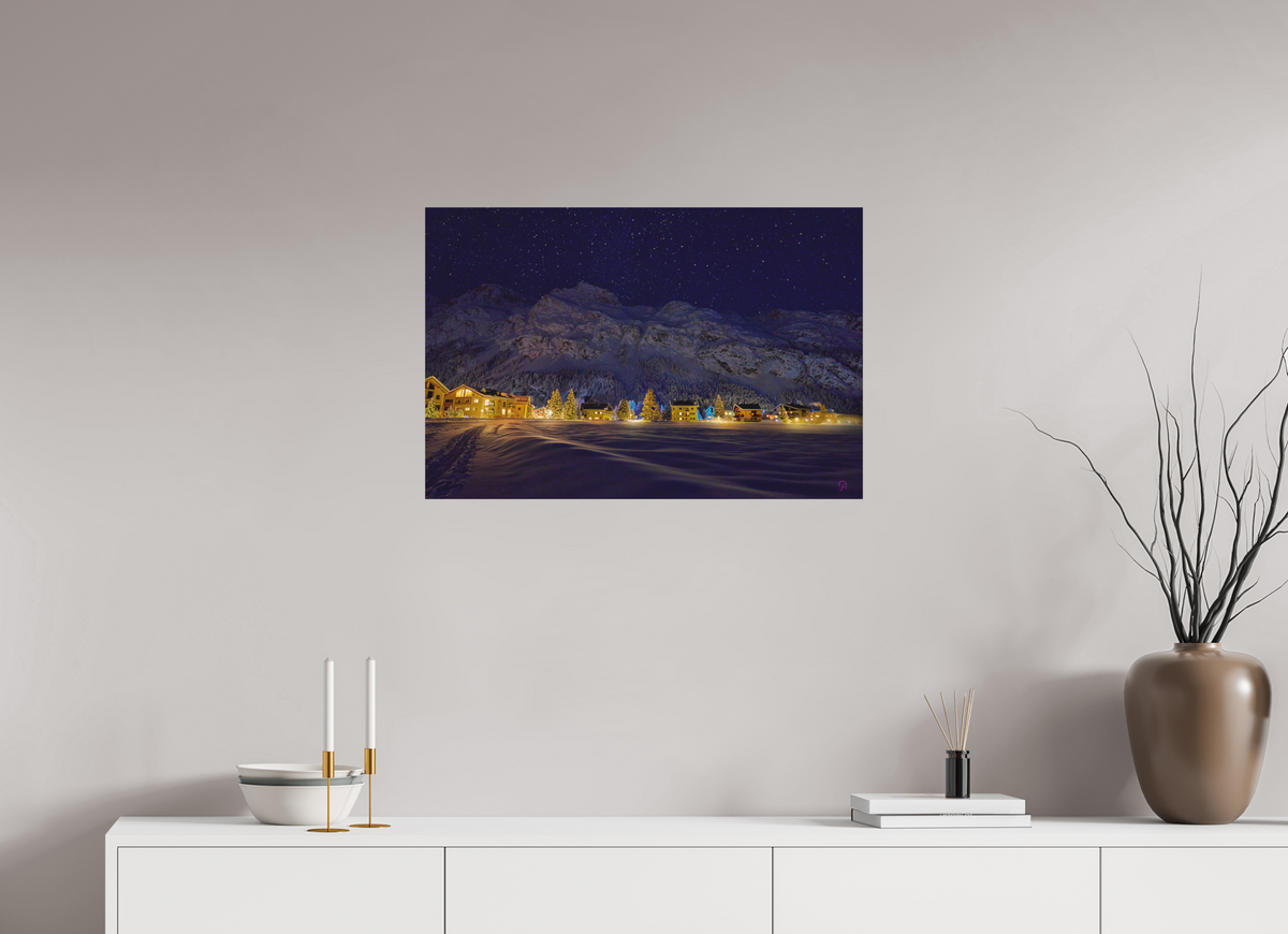 75 x 50 cm, Druck auf Holz Sils 27