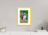 20 x 30 cm, Fine Art alu dibond, Rahmen gelb, 5cm weissrand Puffin 7