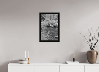 40 x 60 cm, BW Ebenholzrahmen schwarz Sils 1