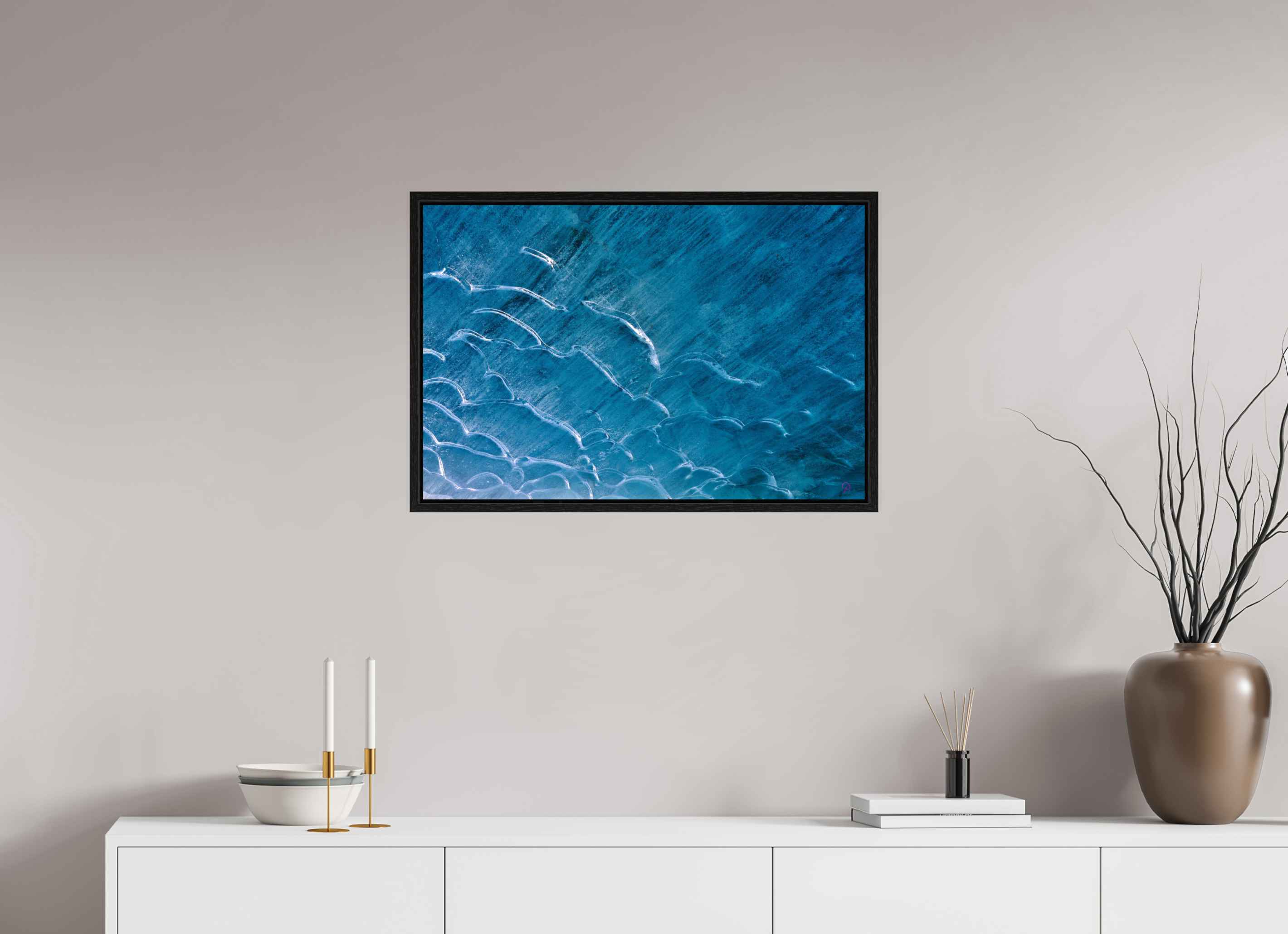 75 x 50 cm, Floater Frame Morteratsch 2