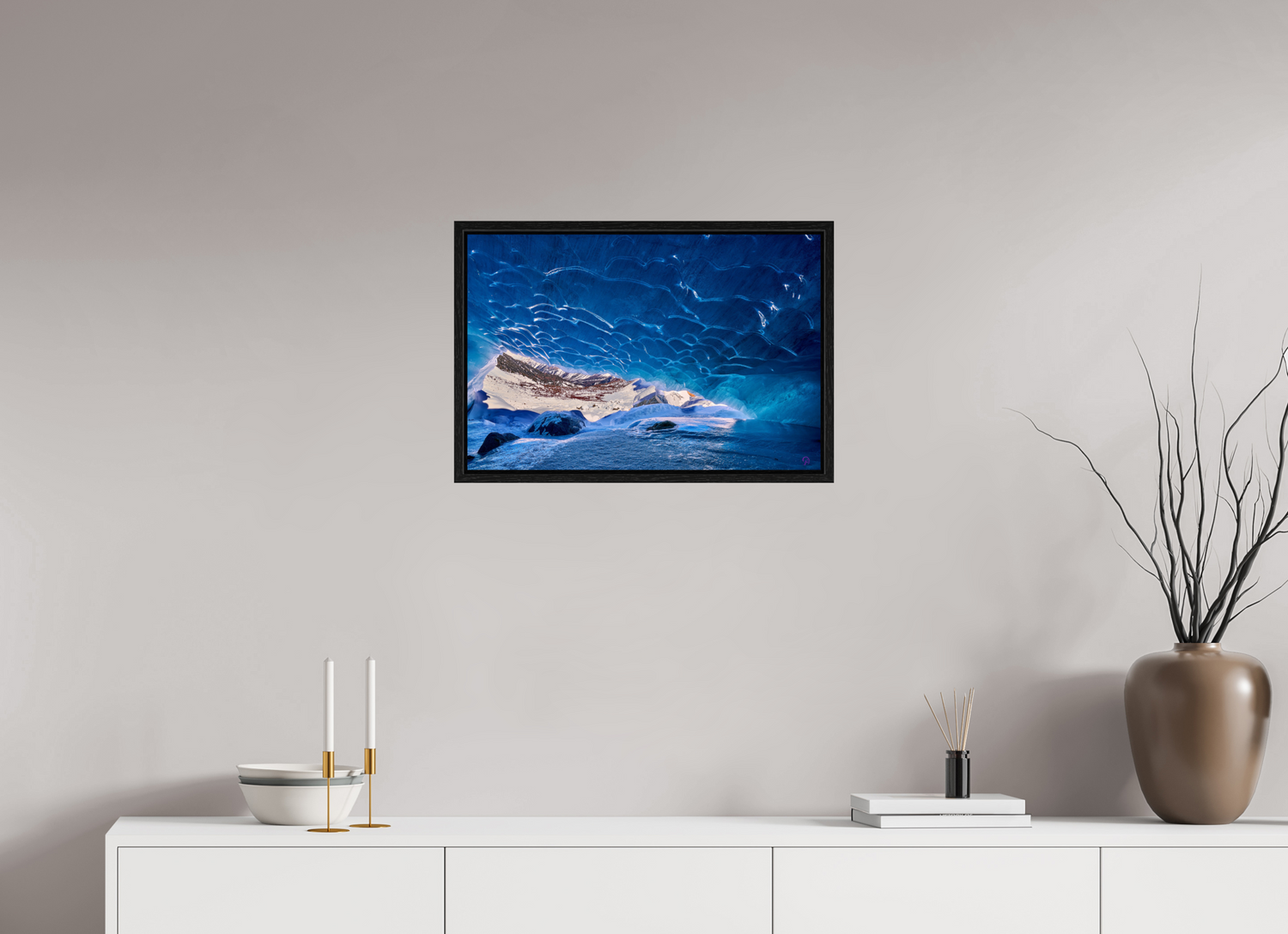 60 x 40 cm, Floater Frame Morteratsch 4