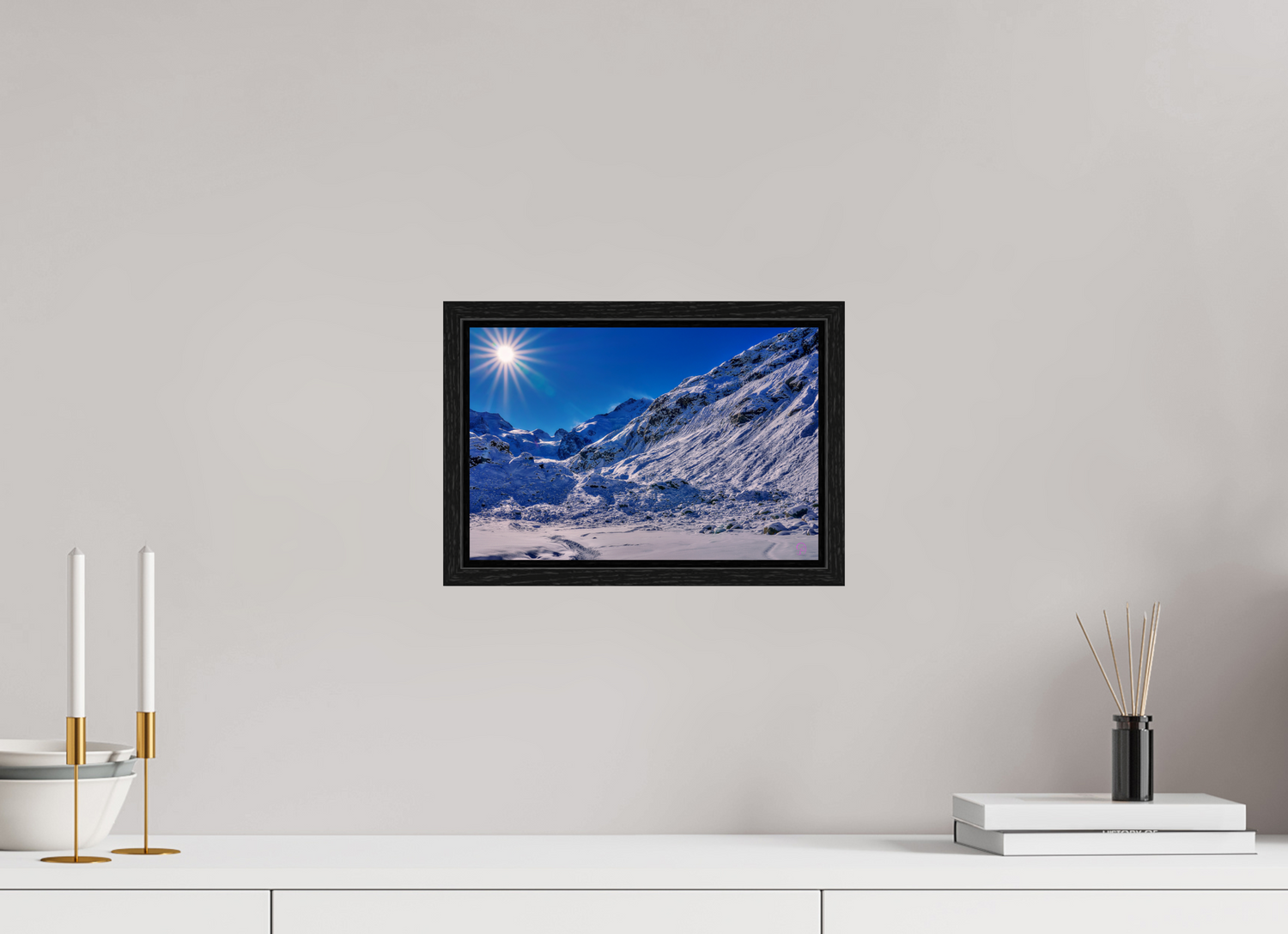 30 x 20 cm, Floater Frame Morteratsch 12