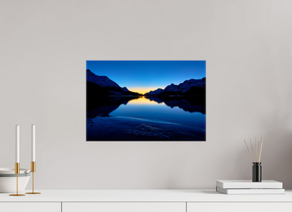 45 x 30 cm, Fotoleinwand glänzend ohne Rahmen Sils 15