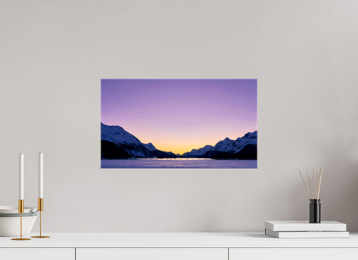 48 x 27 cm, Fotoleinwand glänzend ohne Rahmen Sils 14