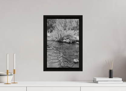 30 x 45 cm, BW Ebenholzrahmen schwarz Sils 1