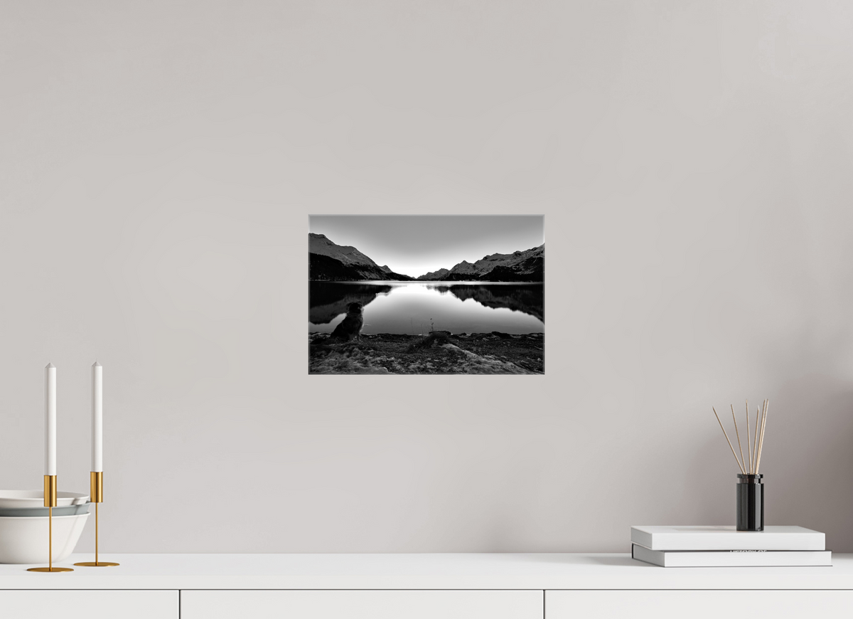 30 x 20 cm, Fotoleinwand glänzend ohne Rahmen Sils 16